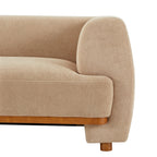 Modern Upholstered Velvet Sofa with Wood Frame - Nomad
