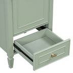 Retro Bathroom Vanity With Sink with Soft-Closing Doors - Green or Dark Gray