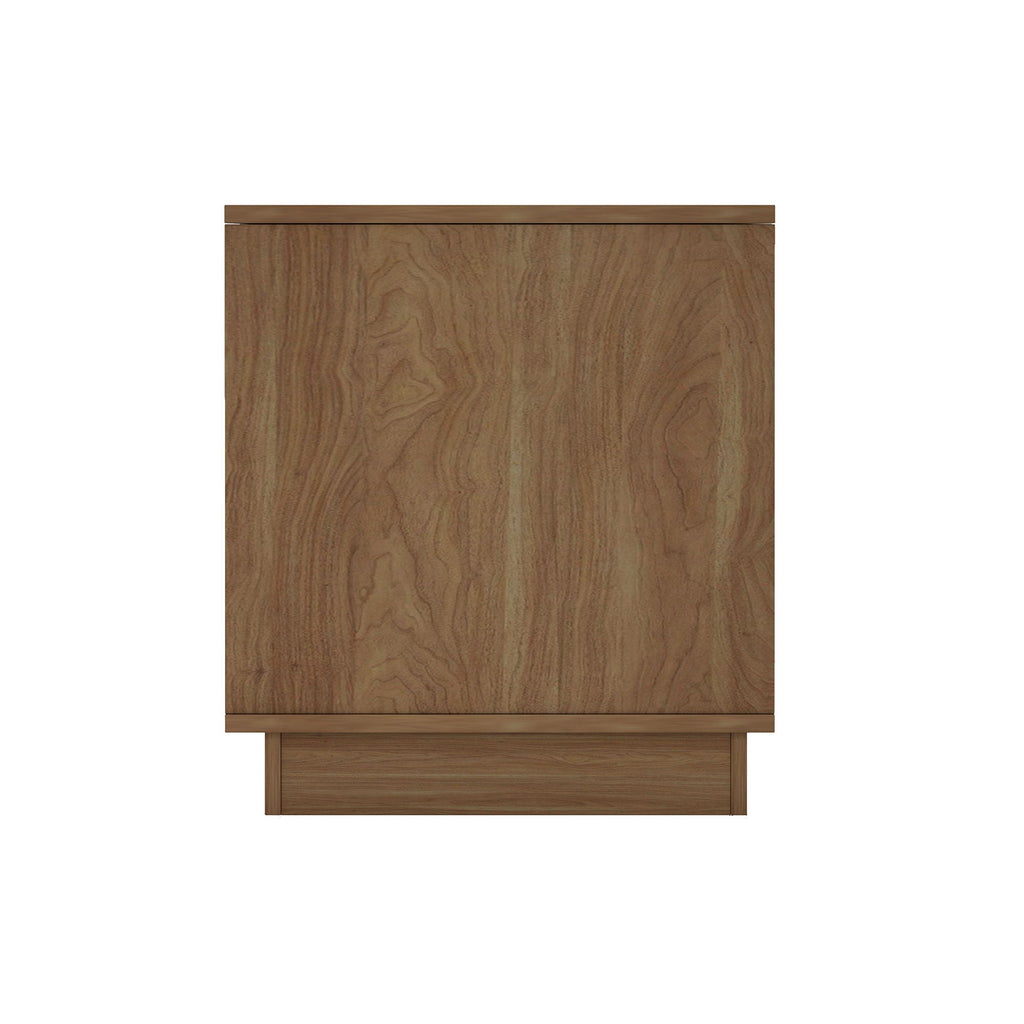 Modern Nightstand with Push to Open Drawers - Dark Gray, Dark Brown, or Light Brown