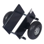 Heavy Duty 600Lb Panel Dolly with 10-Inch Pneumatic Wheels - Black