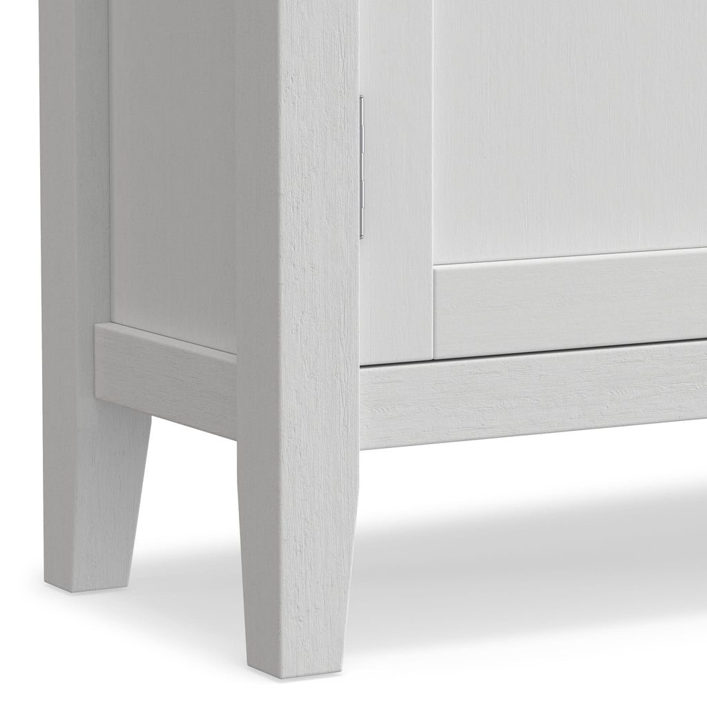 Handcrafted Low Storage Cabinet with Adjustable Shelves - Multiple Colors