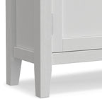 Handcrafted Low Storage Cabinet with Adjustable Shelves - Multiple Colors