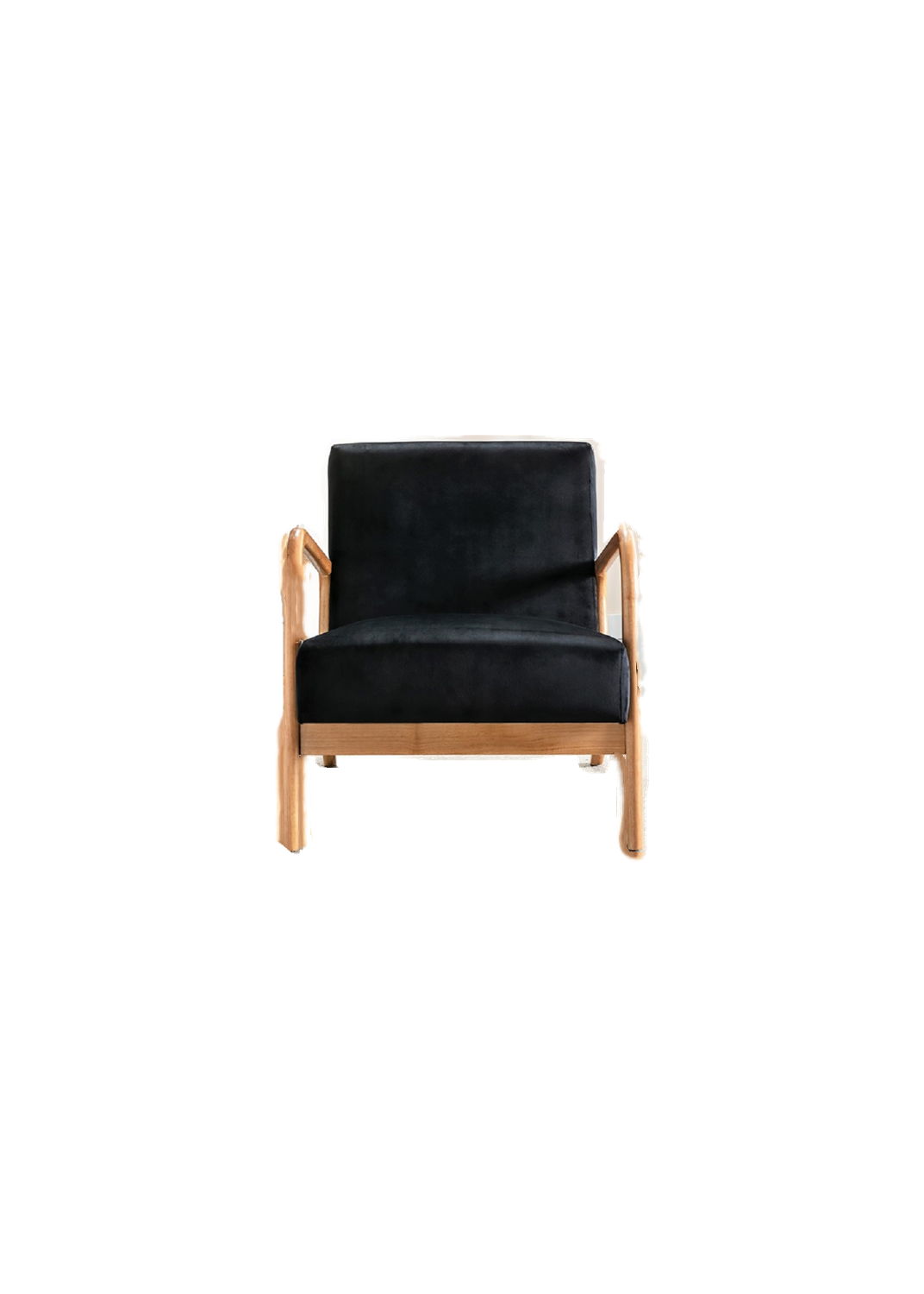 Mid-Century Modern Accent Chair with Cushioning - Multiple Colors