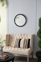 Transitional Mango Wood Wall Mirror with Frame - Multiple Colors