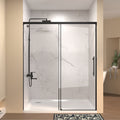 48" W × 72" H Single Sliding Shower Door with Tempered Glass - Clear