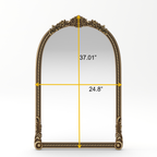 37" Arch Vintage Relief Mirror