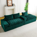 Convertible Modular Sectional Sofa with Twin Seat and Chaise - Multiple Colors