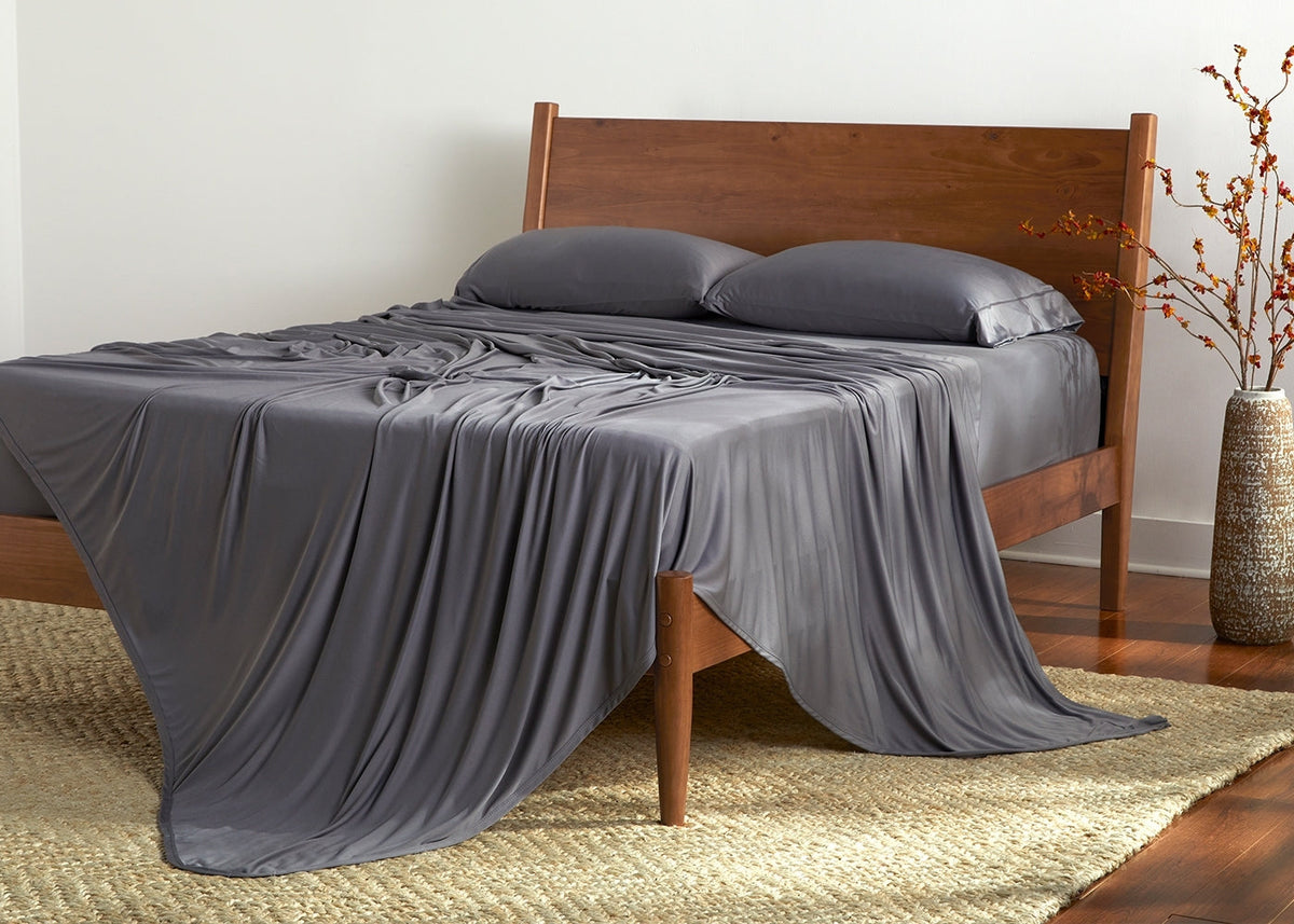 Split King Sheet Set with Dri-Tec Moisture-Wicking - Grey