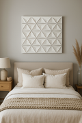 White Wooden Wall Décor with Modern Rustic Touch - White