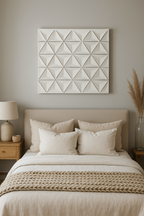 White Wooden Wall Décor with Modern Rustic Touch - White