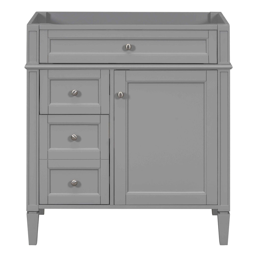 Bathroom Vanity with 2 Drawers and Tip-Out Storage - Multiple Colors