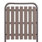 Brown 2-Piece Folding Chair with Rust-Resistant Frame - Brown