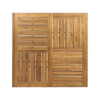 9-Piece Acacia Wood Outdoor Dining Set