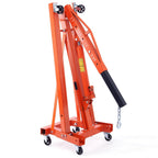 2 Ton Hydraulic Engine Hoist with Foldable Design - Orange