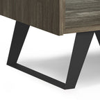 Handcrafted Acacia End Table with 1 Drawer - Light Brown, Dark Gray, or Dark Brown