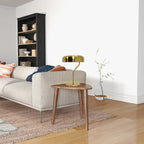 Gold Bedside Nightstand Table Lamp with Pull Chain Switch