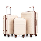 3 Pieces Set Spinner Wheel Luggage With Combination Lock