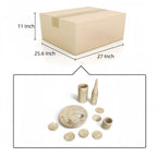 10 Pieces Luxury Natural Marble Dining Room Accessories Set