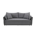 Irina Pull-Out Sleeper Sofa with Storage and Removable Cushions - Dark Gray or Blue