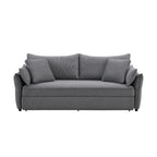 Irina Pull-Out Sleeper Sofa with Storage and Removable Cushions - Dark Gray or Blue