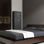 Tall Fireproof Protection Safe Vault with Solid Steel Construction - Black