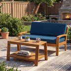 2 Piece Outdoor Conversation Set with Loveseat & Coffee Table - Multiple Colors