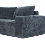 Modular Cloud Sectional Sofa Set with Deep Seating - Choose Beige, Dark Gray, or Dark Brown