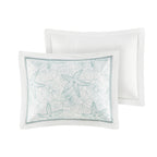 White King Comforter Set with Coastal Embroidery - 100% Cotton