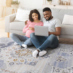 Payas Collection 5.3x7.6 Rug with Stain Resistance - Cream