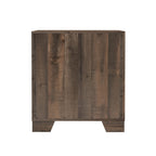 Brown 2 Drawer Nightstand with Functional Storage - Plinz