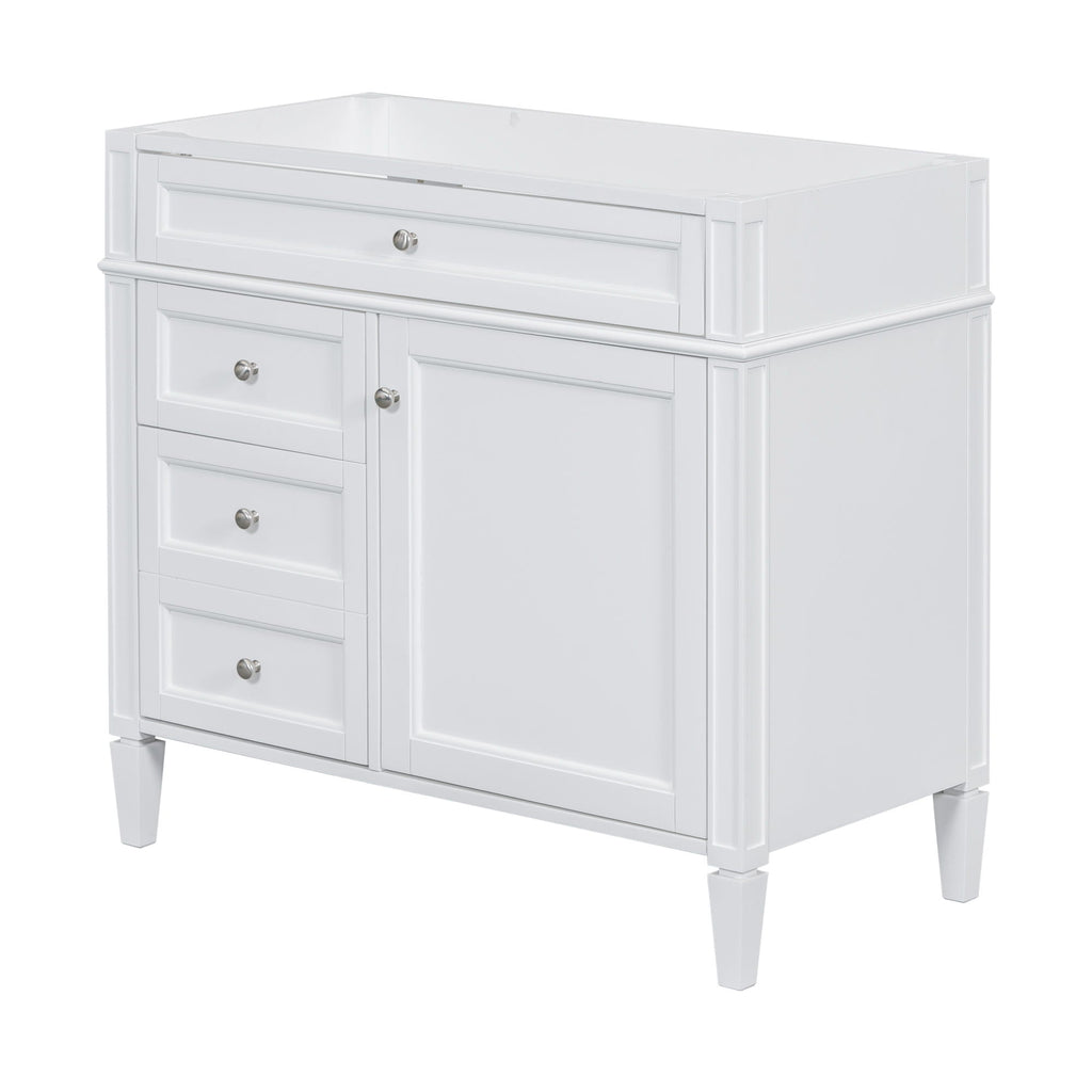 Bathroom Vanity with 2 Drawers and Tip-Out Storage - Multiple Colors