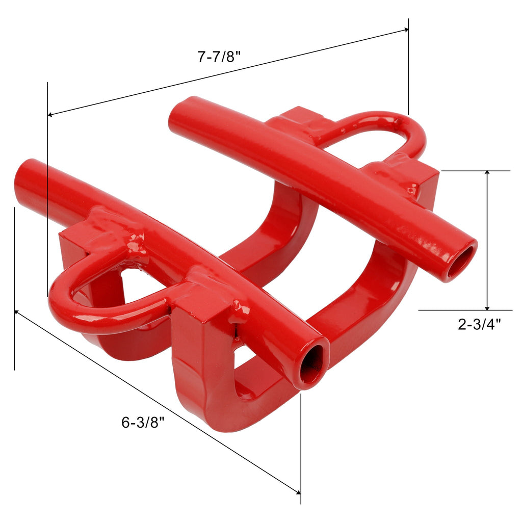 Universal 6" Quarter Puller Auto Body Repair Tool with Ergonomic Steel Handle - Red