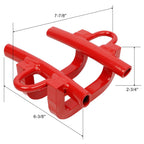 Universal 6" Quarter Puller Auto Body Repair Tool with Ergonomic Steel Handle - Red