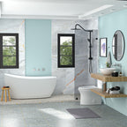 Modern Ceramic Circular Vessel Bathroom Sink with Stain Resistant Finish - White