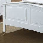 Elegant Panel Bed with Real Wood Veneers - Multiple Colors