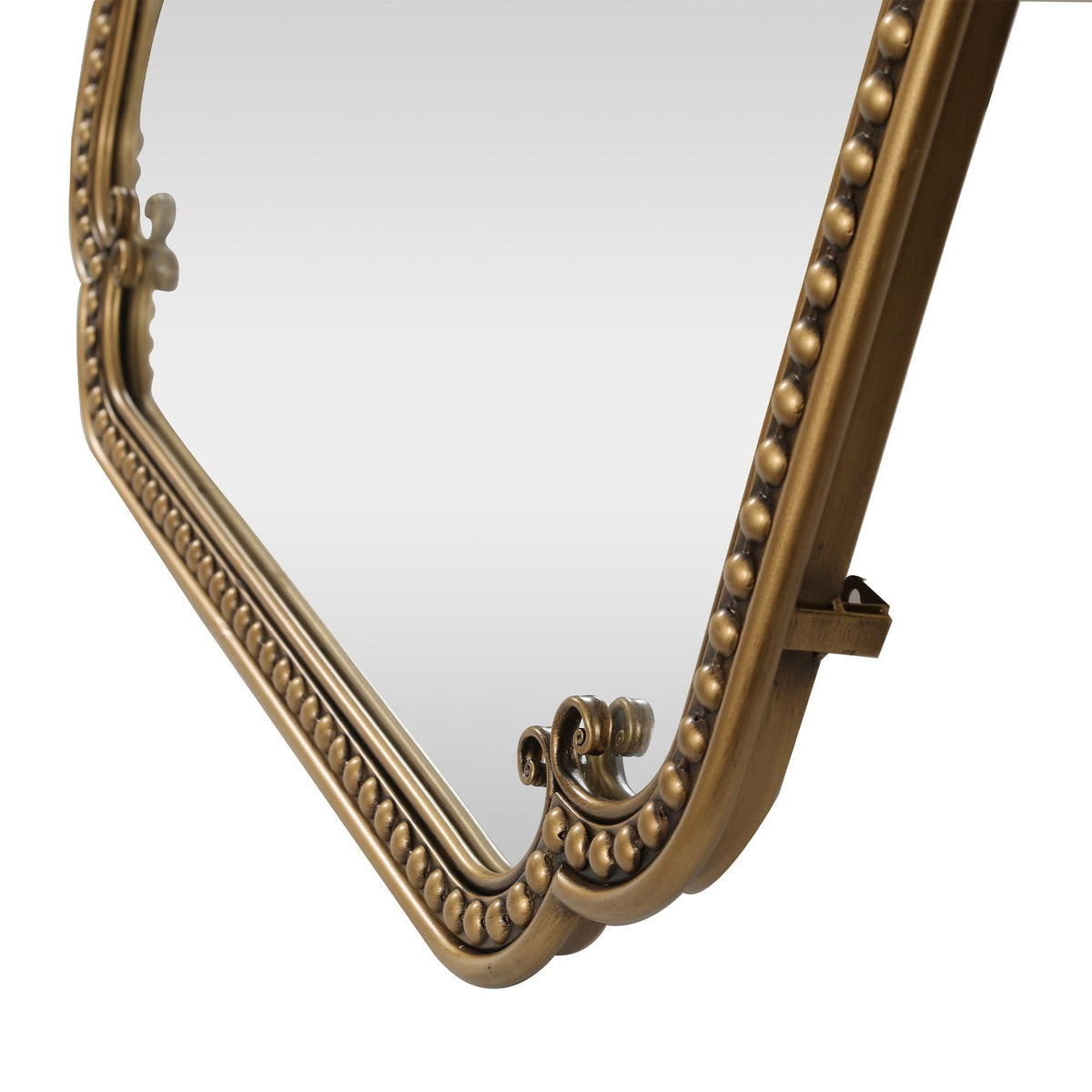 Full Length Mirror With Stand - Antique Gold Floor Mirror for Bedroom