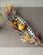 Metal Wall Art with Grid Pattern - Silver