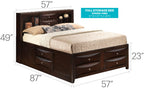 Marilla Storage Bed With Bookcase Headboard