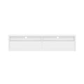 Modern 70" TV Stand with Full Extension Drawers - White or Light Brown