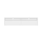 Modern 70" TV Stand with Full Extension Drawers - White or Light Brown