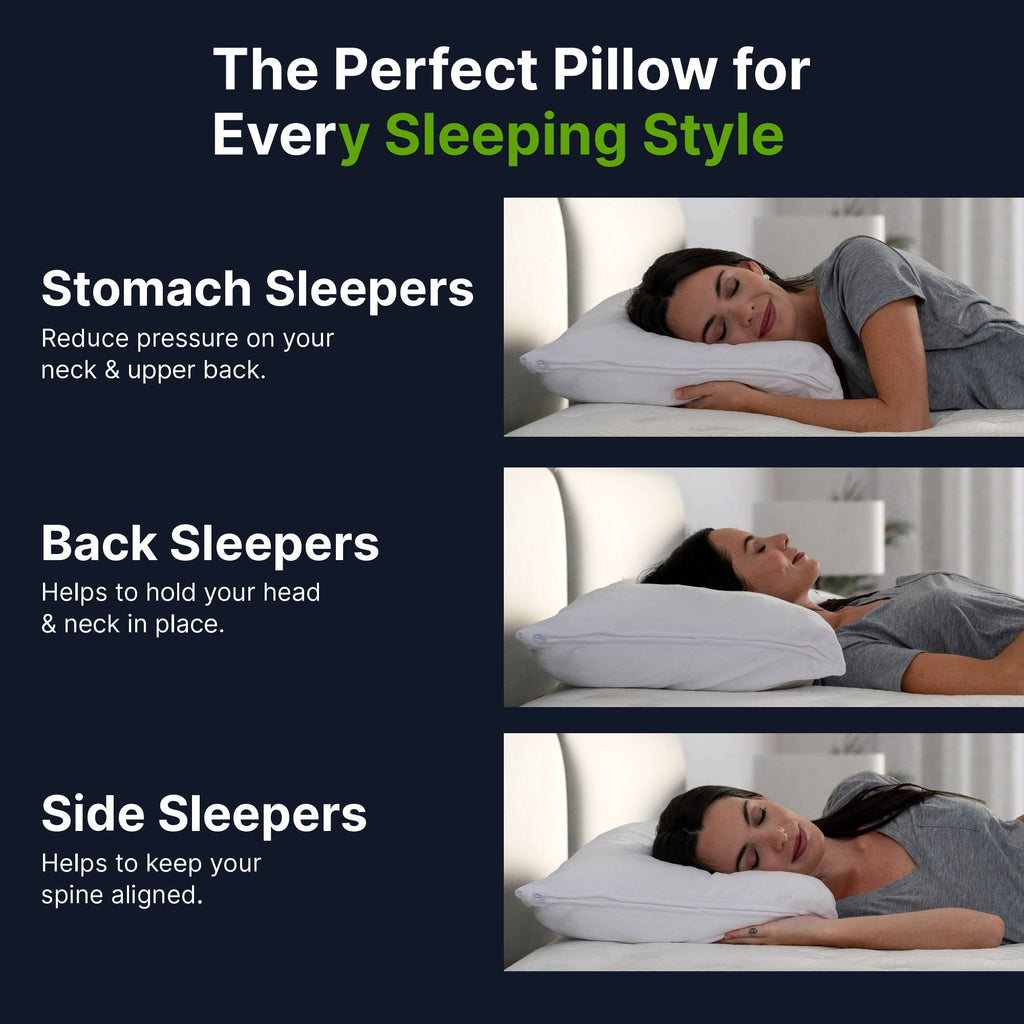 Faux Down Luxury Pillow with Microfiber Gel Clusters - White