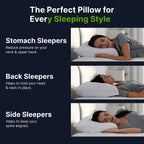 Faux Down Luxury Pillow with Microfiber Gel Clusters - White