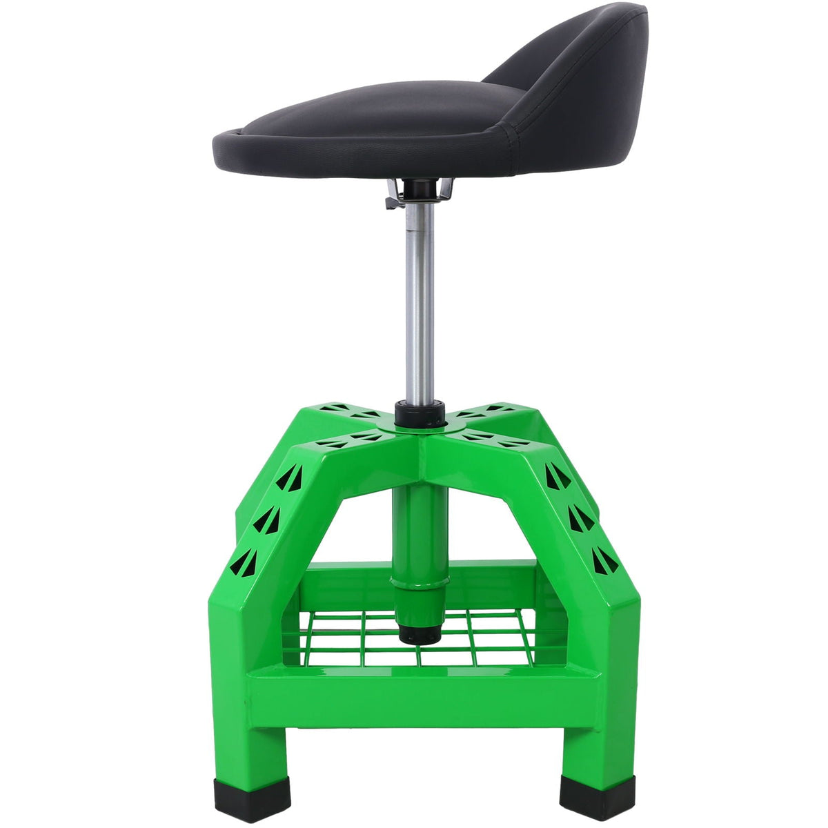 Pneumatic 360 Degree Swivel Creeper Stool with Adjustable Height - Red, Yellow, Green, Dark Gray