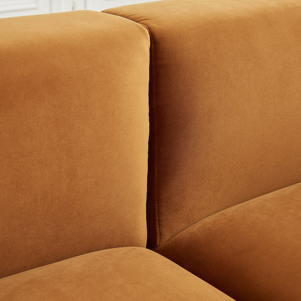 Light Brown Sectional Sofa with Plush Cloud Comfort - Left or Right Facing