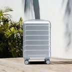 20 Inch ABS Hard Shell Luggage with Spinner Wheels - Silver