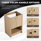 Modern Freestanding Bathroom Vanity With 2 Soft Closing Doors