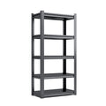 Heavy Duty Metal Garage Shelving Unit with Adjustable Shelves - Black