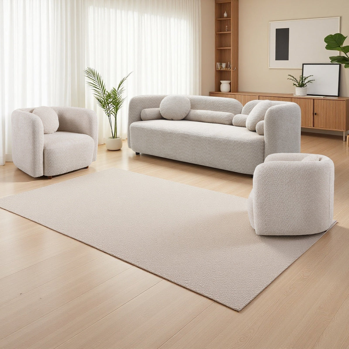 Granular Velvet Luxury Modern Couch for Living Room
