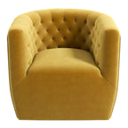 Ergonomic Design Swivel Chair with Tufted Accent - Multiple Colors