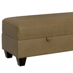 Drason Storage Ottoman with Concealed Storage - Gray or Light Brown